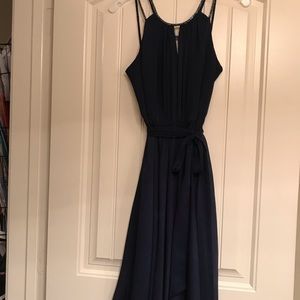 David’s Bridal Navy Blue Dress